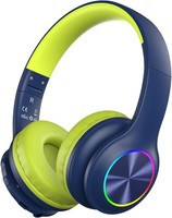 Candy Bila Kids Bluetooth 6.0 Headphones with LED Light, 85Hours Playtimes