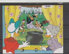 DOMINICA 1985 DISNEY WEIHNACHTEN 200&deg; JUBIL&Auml;UM BR&Uuml;DER GRIMM 1 BF MNH MF74760
