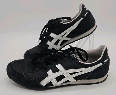 ASICS Onitsuka TIGER Serrano Unisex Size 5.5 US Black White Sneakers D109L