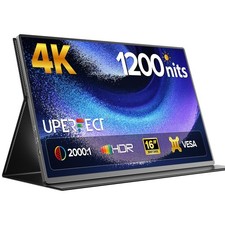 UPERFECT 16" Portable Monitor, 4K UHD, HDR, USB-C, VESA