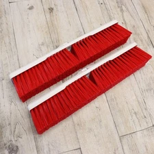 2 PK- 18" Push Broom Heads Carlisle Style Synthetic/Plastic Food Service Brush