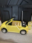 Barbie Car - Yellow Volkswagen beetle with R/C - Car and controller  Radio Shack