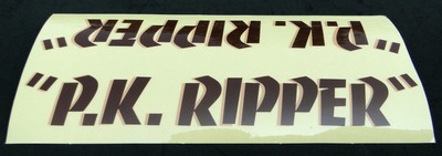 SE Racing PK Ripper frame downtube decal - BROWN/TAN