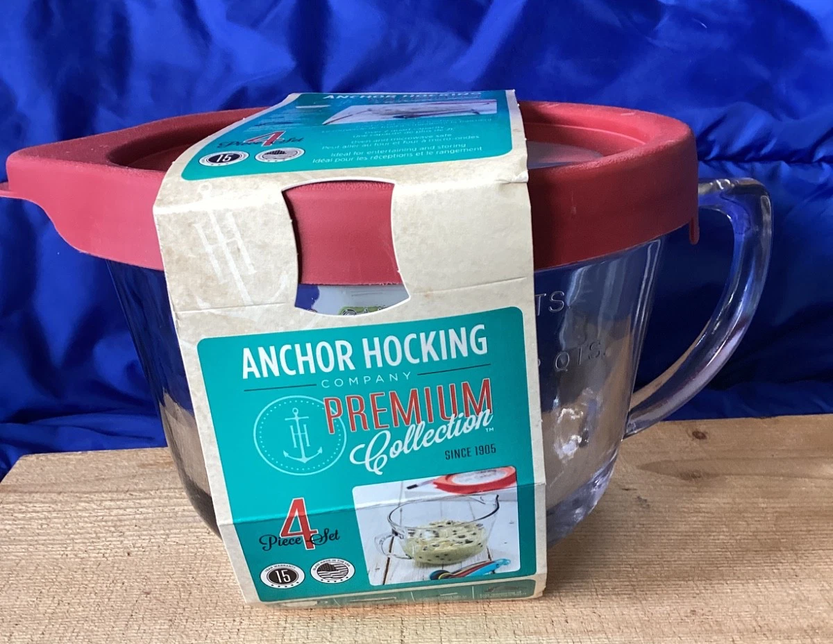 Anchor Hocking 8 Cup Measuring/Mixing/Storing Cup Lid Marker Measuring Spoons
Opens in a new window