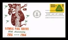 DR JIM STAMPS US COVER NATIONAL PARK SERVICE 50TH ANNIVERSARY FDC KHOL KRAFT