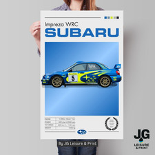 Poster auto rally Subaru