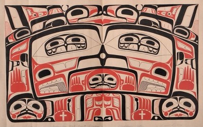 ROY H. VICKERS Serigraph LMTD ED #121/150 ''Tsimshian Chest Front Design (Naith)''
