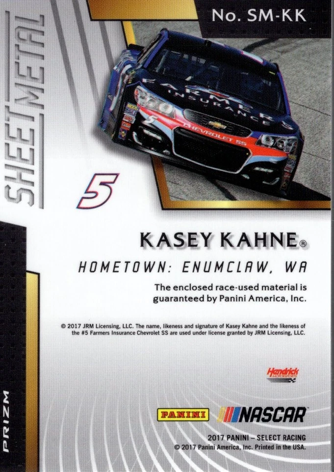 2017 Select Sheet Metal #14 Kasey Kahne - RAC - Image 2 of 2