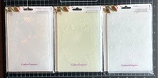 Crafter's Companion 5x7 3D Embossing Folders PRETTY POINSETTIA, SNOWFLAKE, HOLLY