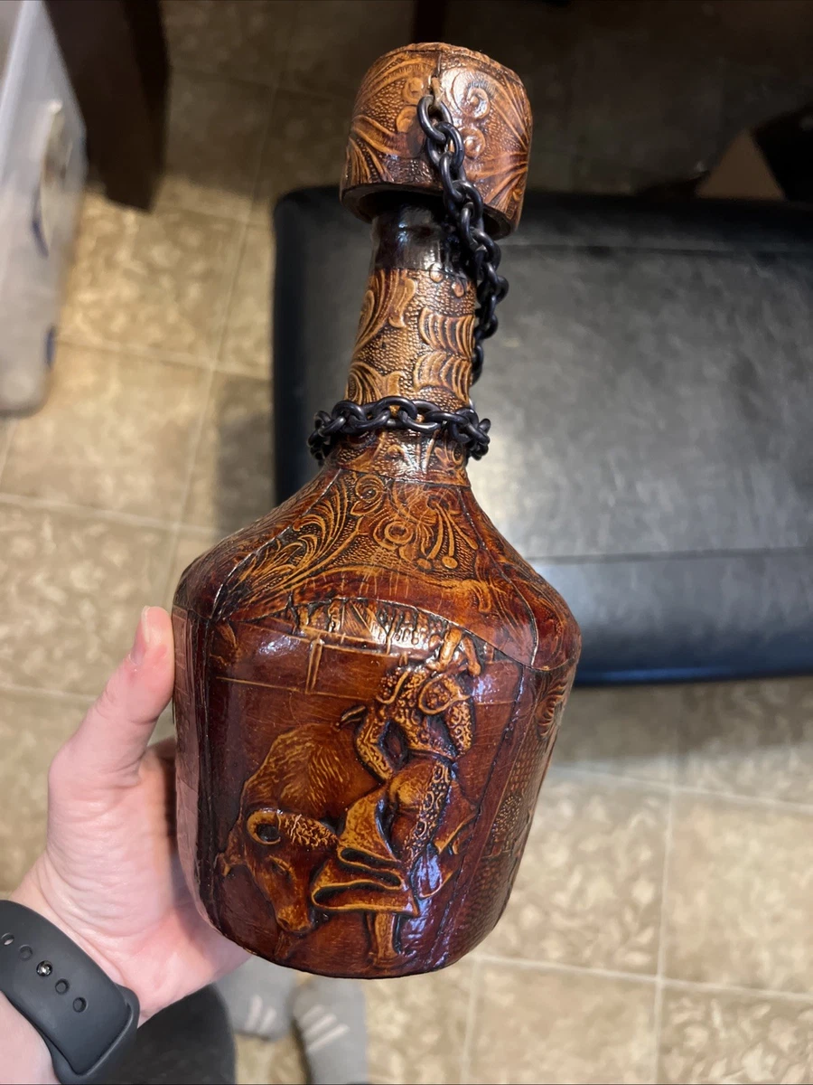 Leather Bottle In Collectible Wine Bottles (1900-Now) for sale | eBay