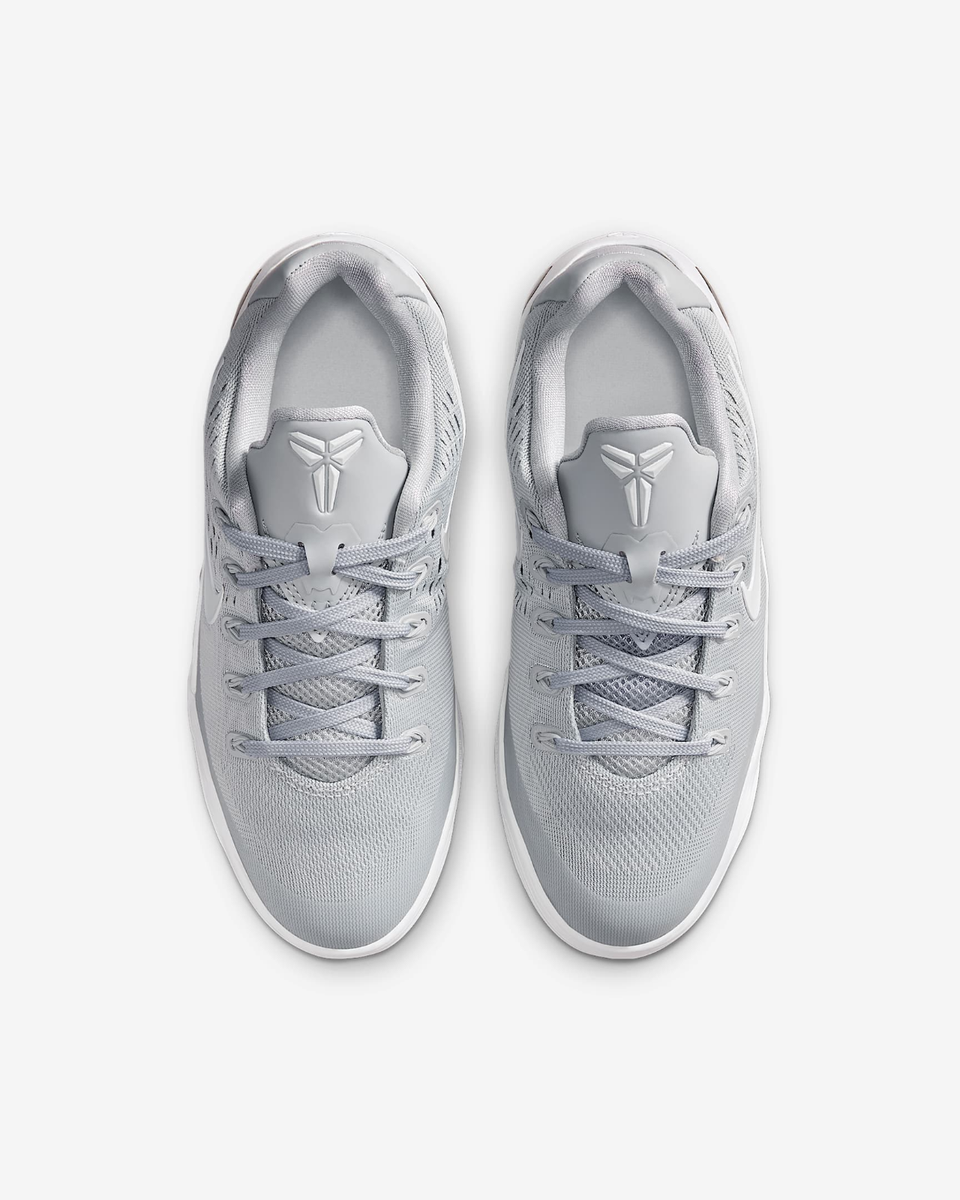Nike GS Kobe 9 Elite Low Wolf Gray White FV3607-004 Size 3.5Y-7Y