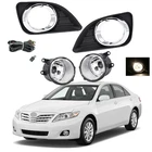 Fit 2010 2011 Toyota Camry Front Bumper Clear Fog Lights Lamps w/Cover+Bulbs Set