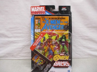 2012 Marvel Universe X-men Comic Packs Wolverine and She-hulk