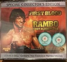 First Blood and Rambo double feature vintage Video CD VCD Sly Stallone Singapore