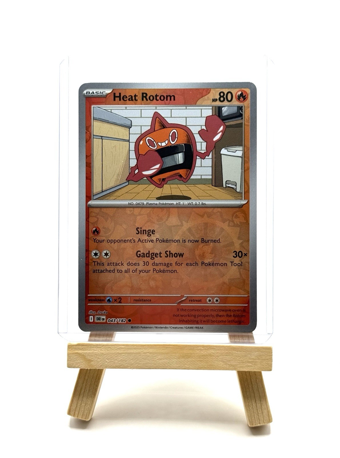 Pokémon TCG Heat Rotom 043/182 Reverse Holo Destined Rivals Common NM/M