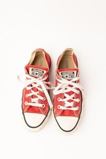 Converse Chuck Taylor All Star Low Top Red Canvas Shoes Mens 4 Womens 6 M9696