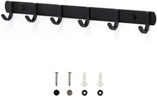 Coat Hooks Wall Mounted, Heavy Duty Metal 6 Coat Hanger Rack for Coat Hat Towel