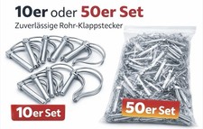 Rohrklappstecker Stahl verzinkt Rohr Klappsplint Klappstecker Klappsplint Stecke