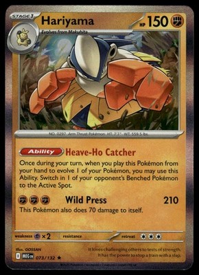 Pokemon Mega Evolution #073/132 Hariyama Holo | eBay