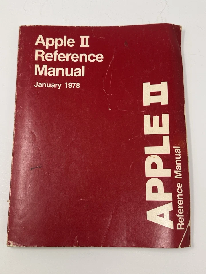 Apple II Reference Red Manual January 1978 Vintage Computer Book - Image 2 of 4