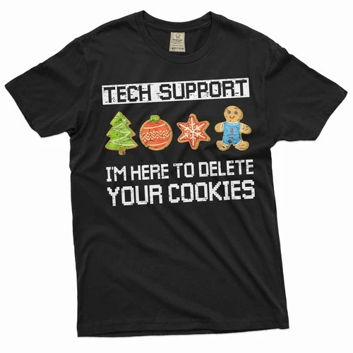 Funny Christmas Joke Shirt Christmas Ugly Tees Technical Support Tech Shirt - product listing photo