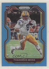 2020 Panini Prizm Rookie Light Blue Prizm Thaddeus Moss #386 y5d