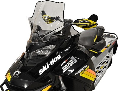 PowerMadd Cobra Windshield Mid Clear/Black 20in Ski-Doo Gen4 13630