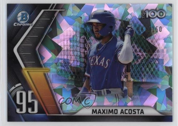 2022 Bowman Chrome Scouts Top 100 Atomic Refractor 83/150 Maximo Acosta 0e90
