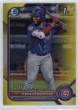 2022 Bowman Chrome Prospects Yellow Refractor 40/75 Ronnier Quintero 09gj