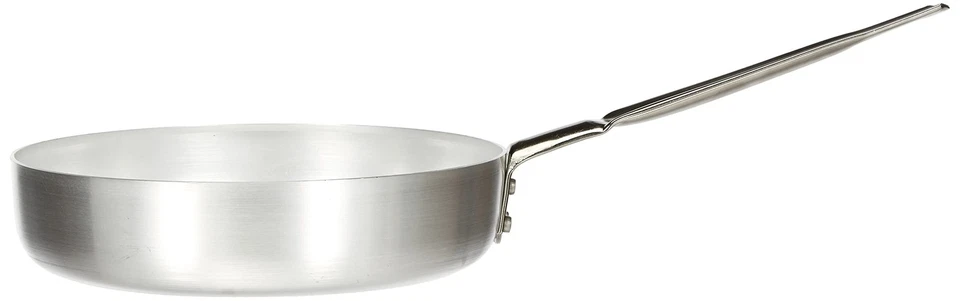 Pentole Agnelli Linea Alluminio 2 mm Padella con Un Manico Inox, Argento, 2 in3u - Immagine 2 di 4
