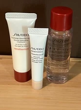 Shiseido Travel Set ! Cleanser ,  Benefiance Eye Cream & Softener  - Brand New !
