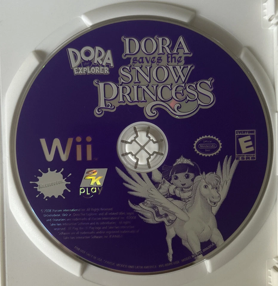 Dora Saves The Snow Princess (NintendoWii, 2008) CIB Pre-owned FREE Ship/Canada - Image 3 of 4