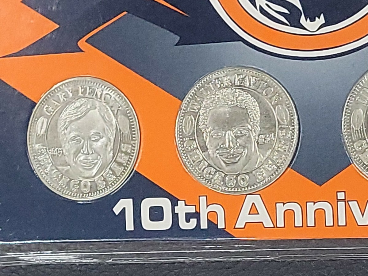 1985 Chicago Bears Super Bowl Champs 10th Anniversary Coins | eBay
