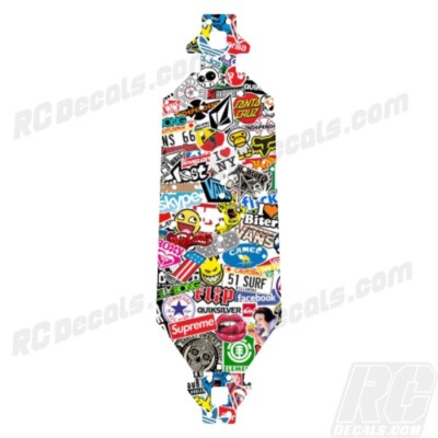 Arrma Kraton 6S BLX (V5) Chassis Protector Sticker Bomb Toon - ARA8608V5