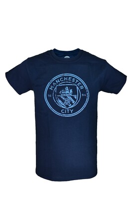 Icon Sports Men's Manchester City Licensed Soccer T-Shirt - 100% Cotton, Navy, Small, Official Team Colors & Logo - View #14
