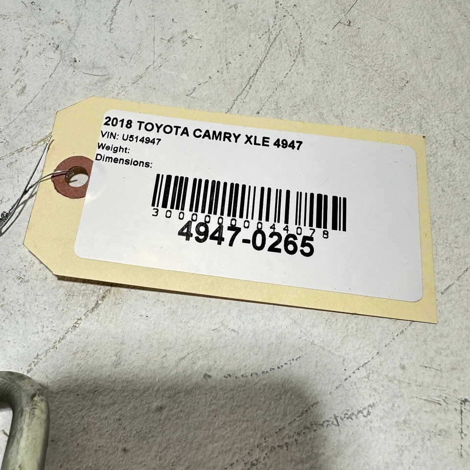 2018 - 2023 TOYOTA CAMRY 2.5L ENGINE FUEL INJECTION SYSTEM HOSE TUBE PIPE OEM - Image 4 of 4