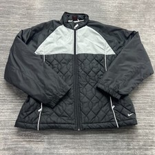 Nike Jacket Size M 8-10 Womens Full Zip Running Gym Workout Active Black