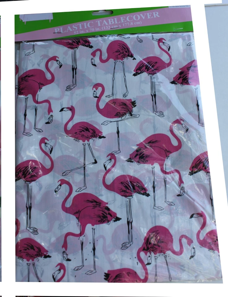 Пластиковая крышка стола Summer Designs 52 «x 70» пальмы арбуз или фламинго - Изображение 4 из 4