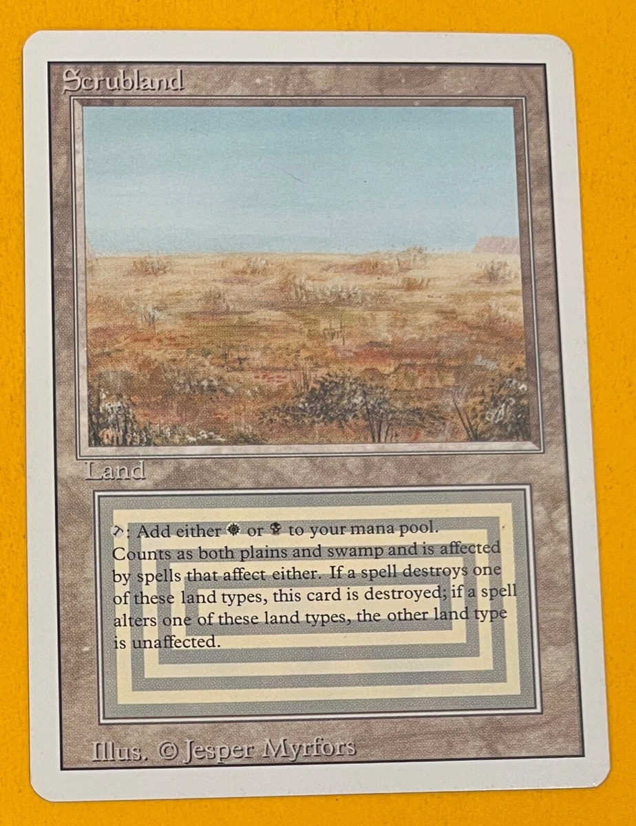 MTG SCRUBLAND Revised (OldManMTG 007-492)
