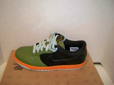 RARE Nike Dunk Low Mandarin Orange/Green 317813-301 Women's 9 (7.5