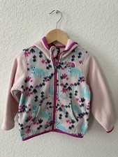 The North Face Toddler Girls 18-24 Months Pink Fox Print Fleece Hoodie