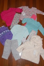 NWT Girls NB NEWBORN CARTER'S  BABY GAP Fall Winter 10 Piece Lot