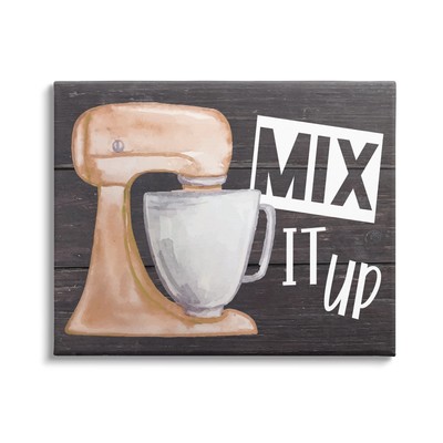 Mix It Up Kitchen Mixing Baking Canvas Wall Art, Design by ND Art