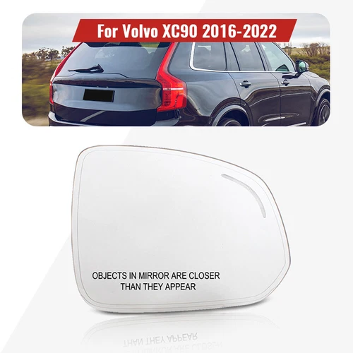 For 2015-2022 Volvo XC90 Side View Mirror Glass Heating Blind Spot Right Side