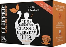 Clipper Clipper Fairtrade Everyday One Cup 1120 Tea bags 0.03 per strip