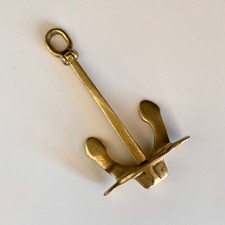 Àncora Fermacarte in Ottone Dorato