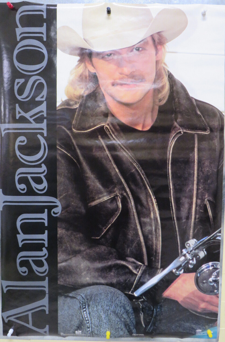 ROLLED VINTAGE 1992 ALAN JACKSON COUNTRY SINGER 23X35 POSTER OSP