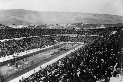 Olympiastadion in Athen 1906 4x6 Foto 