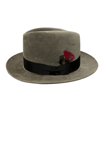 Harvard Vintage 70s Plaid Wool Fedora Made in USA Unisex  display picture 3