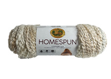 Lion Brand HOMESPUN 412A Pearls Bulky 5 Yarn Skein Cream Tan Acrylic 6oz